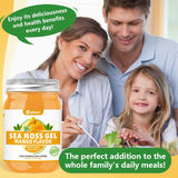 UPNEUTRI Sea Moss Gel - Wildcrafted Irish sea Moss 92 Minerals and Vitamins Immune Defense Thyroid Antioxidant Support, Vegan Non-GMO Mango Flavored 12 OZ