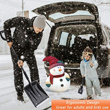 Elefama 3-in-1 Snow Shovel Kit for Car Emergency Driveway Snow Removal with Ice Scraper and Snow Brush Window Windshield Portable Collapsible Snow Shovel for Backyard Trucks SUV Deck Stairs