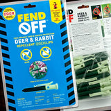 Fend Off Deer/Rabbit Organic Odor Clips, 25pk