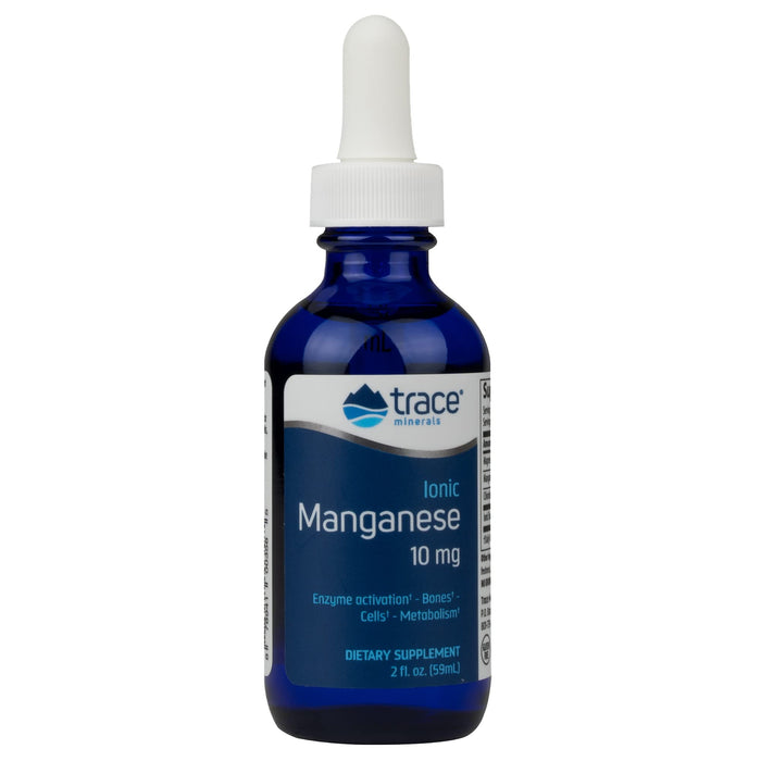 Trace Minerals | Liquid Ionic Manganese | Activates Enzymes & Supports Healthy Metabolism | Non-GMO, Gluten Free, Certified Vegan | 2oz 10 mg per Serving