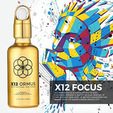 Ormus Monoatomic Gold Concentrate (HIGH Potency x12) - 1.7 fl. oz (50 ml) - Made by Real Alchemists Using 24k Food Grade Gold, Dead Sea Salt, Pink Himalayan Salt, and Red Hawaiian Salt