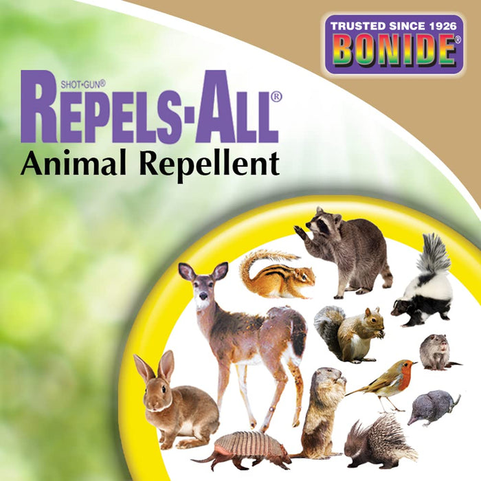 Bonide Repels-All Animal Repellent, 128 oz Ready-to-Use with Power Sprayer, Deters Pests from Lawn & Garden, People & Pet Safe