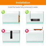 hygger Aquarium Heater 300W/500W/800W/1000W, Submersible Fish Tank Heater with Digital LED Controller and Intelligent Leaving Water Automatically Stop Heating System, for Freshwater and Saltwater