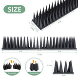 Bird Spikes, 20 Pack Bird Deterrent Spikes for Squirrel Cat Raccoon Animal, Pigeon Spikes for Outside Fences and Roofs to Keep Birds Away