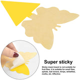 108 Pieces Sticky Fruit Fly Trap,Dual-Side Fruit Fly and Fungus Gnat Sticky Catcher Trap for Indoor Outdoor Fruit Fly,Fungus Gnats,Mosquito,Flying Insect Bug Pest,White Flies (Yellow-108 pcs)