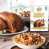 Organic Turkey Brine Kit - 16 oz. Garlic & Herb with Brine Bag by San Francisco Salt Company