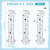 12 Pcs Sticky Fly Trap Fly Stick Indoor Outdoor Long Lasting Adhesive Fly Catcher with Hanging Hook for Wasps Gnats Bugs Insects Moths Fruit Flies Mosquitoes Spiders Fleas (White)