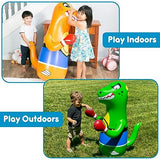 PREFERRED TOYS Bop Bag Inflatable Punching Dinosaur for Kids - Instant Bounce Back Movement and 47" Height