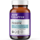 New Chapter Probiotic All-Flora - 60 ct (2 Month Supply) for Advanced Digestion & Complete Gut Health with Prebiotics + Postbiotics, Clinically Studied Strains, 100% Vegan, Non-GMO, Shelf Stable
