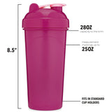 GOMOYO [4 Pack] 28 oz Shaker Bottle | Protein Shaker Bottle with Mixing Agitators (Black/Rose, Purple/White, Pink, Mint/White) | Shaker Bottle for Protein Mixes Pack is BPA Free and Dishwasher Safe