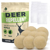 SUAVEC Deer Repellent, Rabbit Repellents, High-Strength Deer and Rabbit Repellent for Trees, Repellant Deer for Yard Powerful, Deers Repellent Outdoor for Lawn, Garden Deer Deterrent-10P Yellow