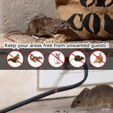 Angveirt Battery Operated Rodent Repellent RV Pest Mouse Repeller Electronic Ultrasonic Mice Repeller Humane Mouse Trap Substitute Car Deterrent Under Hood Animal Repeller