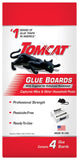 Tomcat Glue Boards with Immediate Grip Glue for Mice, Cockroaches, and Insects, Ready-to-Use, 3-Pack (12 Glue Boards)
