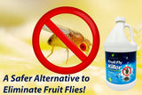 Natural Elements Fruit Fly Killer | Drain Flies, Gnats, Flying Ants | Home & Commercial Use | Non-Toxic Gel Formula | 1 Gallon | 128 Fl Oz