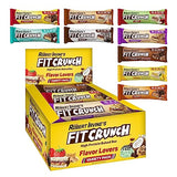 FITCRUNCH Snack Size Protein Bars, Designed by Robert Irvine, World’s Only 6-Layer Baked Bar, Just 3g of Sugar & Soft Cake Core (Flavor Lovers)