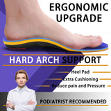 VALSOLE Heavy Duty 220+lbs Orthotic Inserts for Plantar Fasciitis - Absorb Shock, Support High Arches and Flat Feet