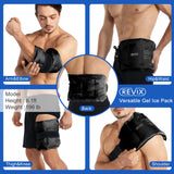 REVIX Large Ice Pack Wrap for Hip, Knee, Shoulder, Back Pain Relief Reusable Gel Cold Pack for Injuries, Swelling, Bruises, Surgery, Inflammation 16x9''