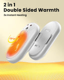 Miaton Electric Hand Warmers Rechargeable 2 Pack, Fun Gifts for Women and Children, 3000Mah*2 Portable Heater Battery Powered, Outdoor Golf Camping Gifts for Women (White)