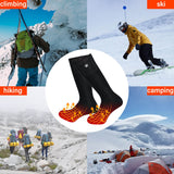 SNOW DEER 2023 Upgraded Rechargeable Electric Heated Socks,7.4V 2200mAh Battery Powered Cold Weather Heat Socks for Men Women,Outdoor Riding Camping Hiking Motorcycle Skiing Warm Winter Socks