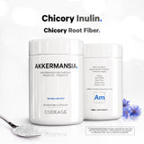 Codeage Akkermansia Muciniphila Probiotic Supplement - 3-Month Supply of Akkermansia Probiotic & Chicory Inulin - Daily Synbiotic Probiotic Chicory Root - 100 Million AFUs - Gluten-Free - 90 Capsules