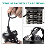 10-Pack Arrays Detox Foot Bath Arrays Round Stainless Steel Aqua Ionic Cleanse Array for Ionic Detox Foot Spa Cleanse Machines (6.35mm Adapter)