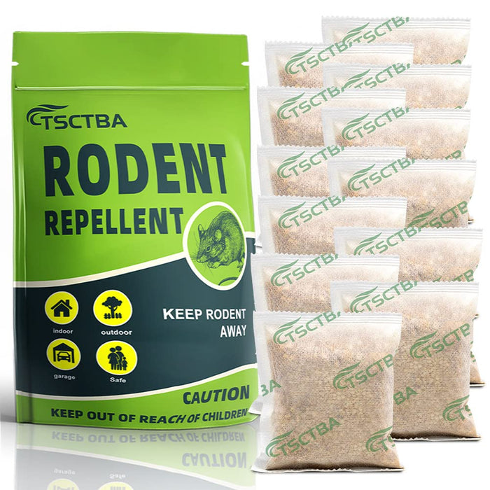 TSCTBA Rodent Repellent Indoor, Mouse repellents, Rodent Repellent Outdoor, Peppermint to Repel Mice and Rats,Rats Repellent for House,Mice Repellent,Mice Deterrent - 12P