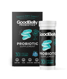 GoodBelly Probiotic Supplement for Digestive Health Support - Includes 10 Billion Live & Active Cultures of Lactobacillus Plantarum – Vegan Probiotic (30 Capsules per Bottle)