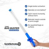 Turbo BugBuster Insect Vacuum Catcher - Bug Vacuum Catcher for Kids and Adults - 24" Overall Extension with Tapered Nozzle for Stink Bugs, Spiders & More