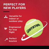 GAMMA Sports Pressureless Tennis-Balls with Mesh Tennis-Ball Bag 20 Pack