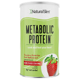 NaturalSlim Metabolic Whey Protein Powder Strawberry – Low Carb, Meal Replacement Shake w/Vitamins, Minerals & Amino Acid L-Glutamine | Great Taste and Very Filling Protein Shake, 10 Servings, 17.6oz