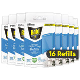 Raid Essentials Flying Insect Light Trap Refills, 16 Light Trap Refill Cartridges, Featuring Light Powered Attraction