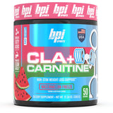 BPI Sports CLA+Carnitine–Conjugated Linoleic Acid–Weight Loss Formula –Metabolism, Performance, Lean Muscle–Caffeine Free–For Men & Women–Watermelon Freeze–50 servings – 12.34 oz.(Packaging May Vary)