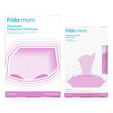 Frida Mom Perineal Medicated Witch Hazel Full-Length Cooling Pad Liners + Disposable Underwear (Regular Boyshort) for Postpartum Care