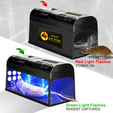 Electric Rat Trap - Humane Mouse Traps Indoor for Homes, Instantly Kill Rodent Zapper for Rats Mice