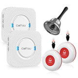 CallToU Wireless Caregiver Pager Smart Monitoring System Alert Buttons Hand Call Bell for Elderly Seniors Patients Nurse Disabled