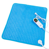 JKMAX Electric Heating Pad for Back/Neck/Shoulder/Leg/Arm Pain Relief with 10 Heat Settings, (20" x 24") Large Heating Pads for Cramps, Auto Shut-Off, Moist Dry Heat Options, Machine Washable Blue