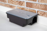 Köder-Discount: Mouse & Rat Trap, Effective Rat Bait Station for Home Garden & Industry, Sturdy Plastic, Non-Electric, Bait Box for Laying Out Rats, Black Box with Transparent Lid (4)