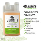 Mammoth CANNCONTROL Concentrated Insecticide Spray for Plants, Organic Pesticides for Vegetable and Spider Mites Spray for Indoor Outdoor Plants (250 ml)