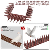 Mageloly 20 Packs Bird Spikes for Outside, Bird Deterrent Spikes for Pigeon Cats Woodpecker Squirrel to Keep Birds Away