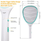 Faicuk 2 Pack Bug Zapper Racket Electric Fly Swatter