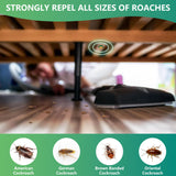 LUOJIBIE Roach Bait Stations, Natural Cockroach Repellent, Roach Traps Indoor/Outdoor Use, Roach Killer Indoor Infestation for Small & Large Roaches-24P