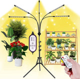 KEELIXIN Grow Lights for Indoor Plants,5 Heads Plant Lights for Indoor Plant,LED Full Spectrum Plant Lights,Adjustable Plant Grow Light,4/8/12H Timer,Warm White Grow Lamp for Various Plant