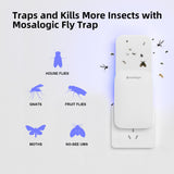 Mosalogic Indoor Fly Trap Refill Glue Cards, Double Sided Sticky Cards Replacement for UVLA1001 Fly Insect Trap - 5Pack