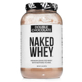 NAKED Whey Double Chocolate Grass Fed Whey Protein Powder, No GMO, No Soy, and Gluten Free. Nothing Artificial, Aid Growth and Recovery - 21 Servings
