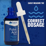 Trace Minerals | Liquid Ionic Fulvic Acid | 250 mg | Normal Gut and Digestion Function | Powered by Concentrace Ionic Trace Minerals | 60 Servings, 2 fl oz