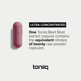 28,000mg 20x Concentrated Extract Beet Root Capsules - Natural Nitric Oxide Booster - Highly Concentrated and Bioavailable - Third-Party Tested Beets Supplements - 120 Veggie Capsules - 60 Servings TQ