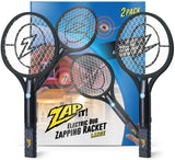 ZAP IT! Bug Zapper Rechargeable Bug Zapper Racket, 4,000 Volt, USB Charging Cable, 2 Pack