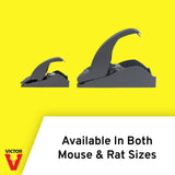 Victor M070 Easy and Safe-Set Power Kill Mouse Trap Quick and Clean Rodent Disposal - 12 Reusable Mouse Traps