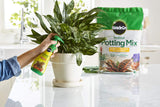 Miracle-Gro Indoor Potting Mix (6 qt.) and Indoor Plant Food (8 oz.) - Bundle for Growing and Fertilizing Houseplants