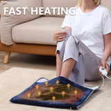 Gintao Electric Heated Foot Warmers for Men and Women,Foot Heating Pad Electric with Fast Heating Technology,Heating Pad Feet Warmer Auto Shut Off with 3 Temperature Setting,22×20 inches,Blue